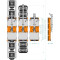 GLASS-Jack GL-LN 520 technische Zeichnung